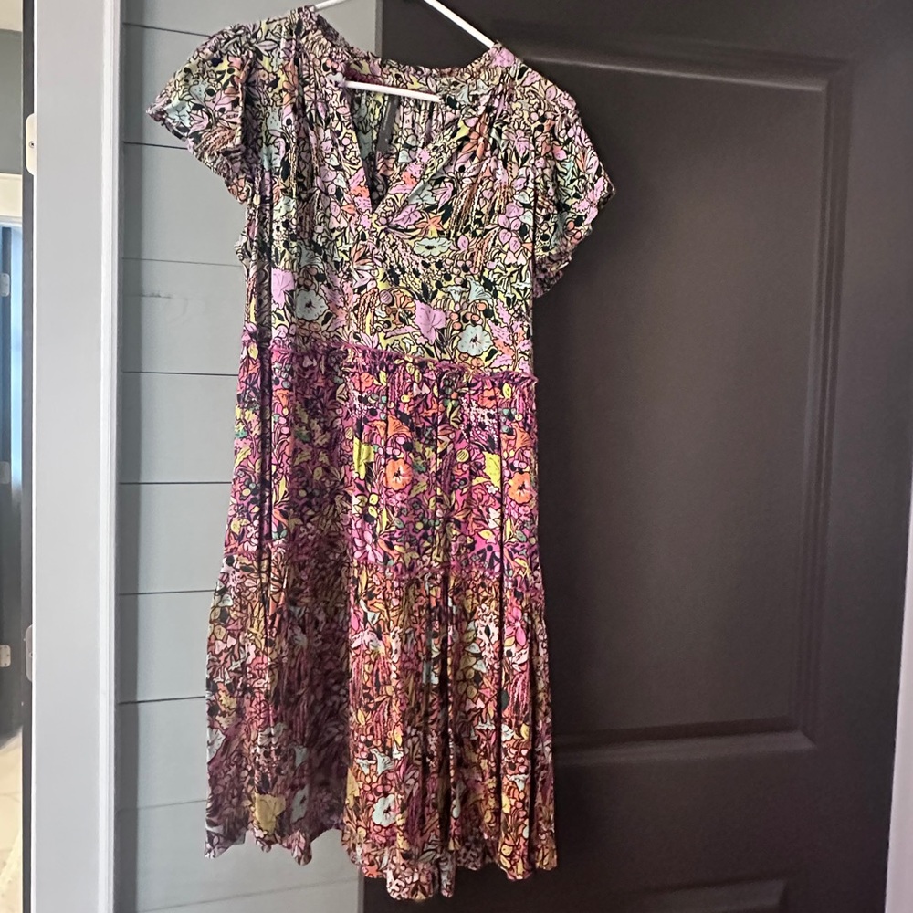 By Anthropologie ruffle sleeve dress